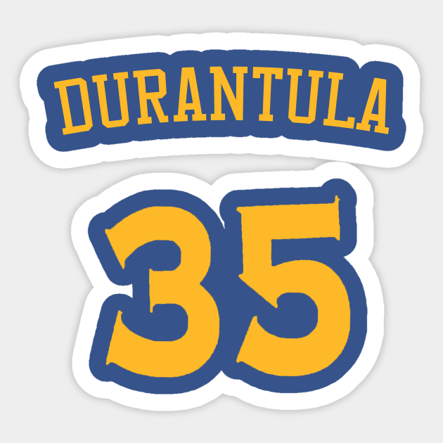 Kevin Anteater 'Durantula' Nickname Jersey - Golden State Warriors Sticker by xavierjfong